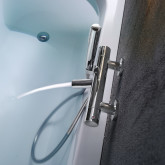 Plus vasca-doccia Termostatico esterno con set doccia