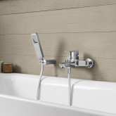 Acquaviva vasca-doccia Monocomando esterno con set doccia