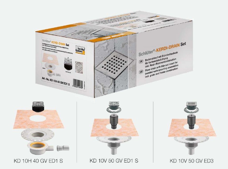 SCHLUTER KERDI-DRAIN Set Sistemi di scarico